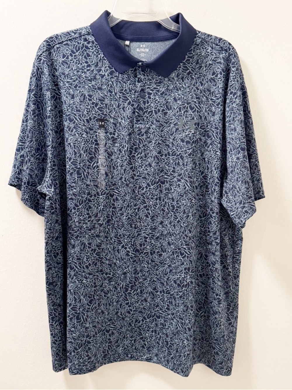 Under Armour Matchplay Printed Polo Golf Shirt - Size XL